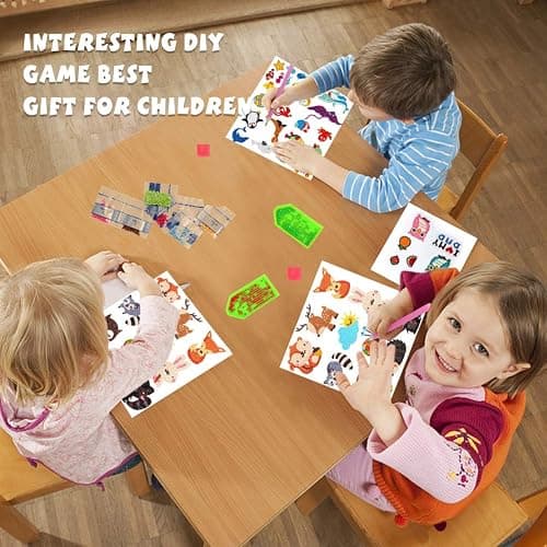 Labeol Diamond Art Kits for Kids Boys and Girls Ages 6-8-10-12 Easy to DIY Creative Diamond Art Sticker Craft by Numbers Kits for Kids and Adult Beginners (Animal) thumbnail 3