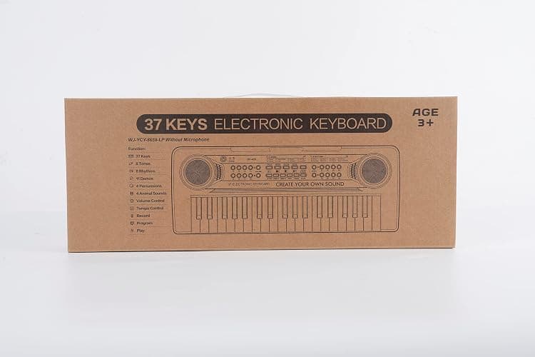 m zimoon Kids Piano Keyboard, 37 Keys Electronic Piano for Kids Music Piano Portable Multi-Function Musical Instruments Educational Toy Birthday for Boys Girls Children Beginner thumbnail 8