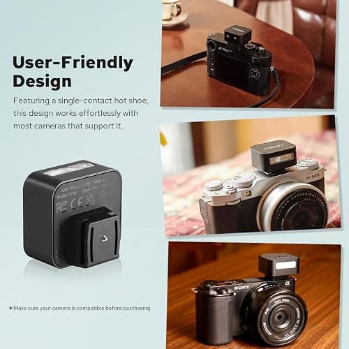 Zeniko ZF08 Aluminum Mini Flash Speedlite, 440 Full-Power On Camera Flash,CCT 6500K±200K Small Camera Flash for Canon/Fuji/Sony zv1/Sony zve10/Nikon/Panasonic Olympus Pentax/3s Recycle(Black) thumbnail 6
