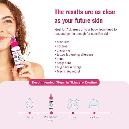 Think Smarter Products HOCL All-Purpose Cleaner with Hypochlorous Acid, All-Natural Surface Cleaner, & Skin Hydrator 8fl oz Clear Spray thumbnail 4