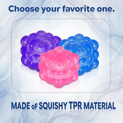 Djyxoglyn Squishy Cube Stress Toy – 1.77 in / 4.5 cm Smooth Squeeze Cube Fidget Toy for Kids & Adults, Sensory Stress Relief Toy for Focus, Soft Handheld Desk Fidget (Blue) thumbnail 5