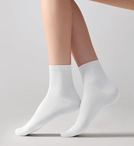 DIBAOLONG Womens Mini Crew Socks Casual Cute Soft Ankle Socks 6 Pairs, Size 5-10 thumbnail 4