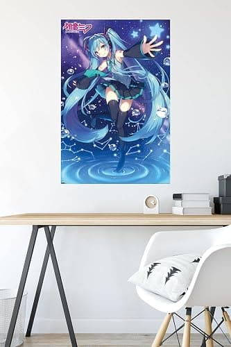 Hatsune Miku - Stars Wall Poster, 34L" x 22.4W", Unframed Version thumbnail 4