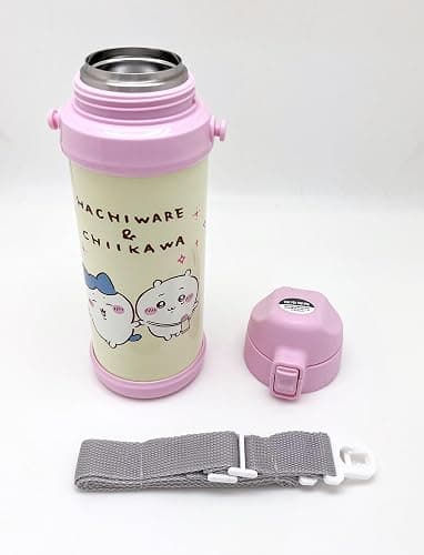 OSK SBR-800D Direct Stainless Steel Water Bottle, 28.7 fl oz (800 ml), Chiikawa, Strap Included, Lock, One Push, Cold Insulation, Direct Drinking, Cute, Drinks thumbnail 4