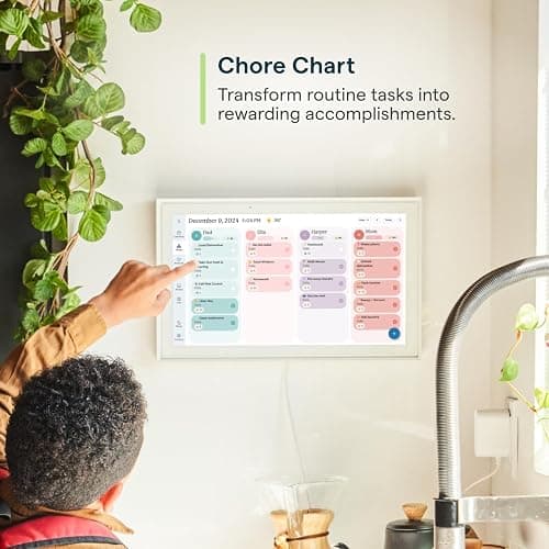 Skylight Calendar – 15" Touchscreen Digital Calendar & Chore Chart, White | Full HD Touchscreen Interactive Display, Great for Organizing your 2026 Calendar, Family Schedules, Wall Mount Included thumbnail 4