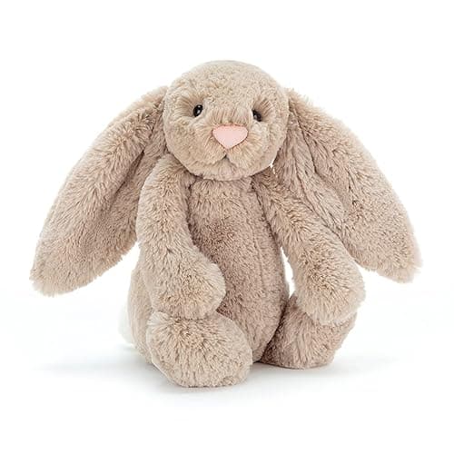 Jellycat Bashful Beige Bunny Stuffed Animal, Medium 12 inches - Rabbit and Bunny Plush Toy - Classic Children's Gift - Image 1