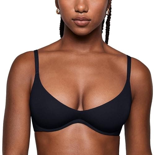 INLYRIC Women's Inbarely Plus Plunge Bra - Unlined Underwire Sexy Demi Balconette Bras - Image 1