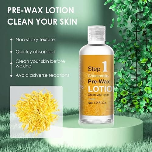 Mini Pre Wax Spray and After Wax Spray, Triple-bottle Set After Wax Care with Pre Wax Cleanser, Wax Remover Oil and Skin Soother Organic Aloe Vera Gel for Sensitive Skin thumbnail 2