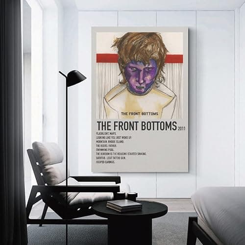 ZANLIART The Front Bottoms Album Cover Canvas Print Music Poster for Room Aesthetic Unframe-style12x18inch(30x45cm) thumbnail 3