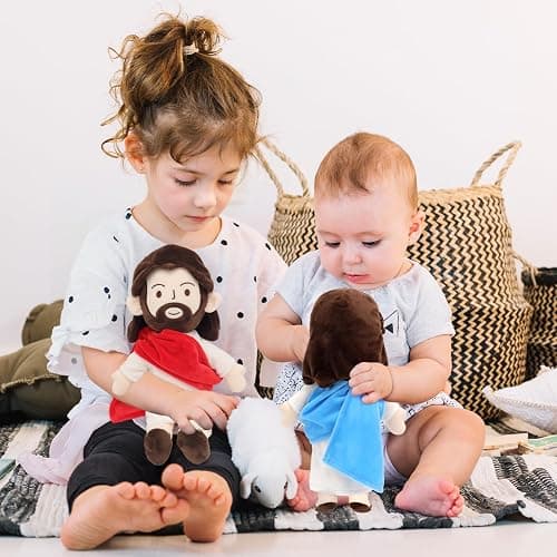 Yelakey 13" Jesus Plush Jesus Stuffed Doll Religious Easter Gifts for Kids Party Favors (Red) thumbnail 7