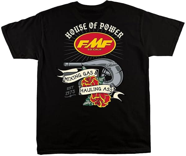 FMF Pins & Needles Tee - Crew Neck Mens T Shirt, Motocross, Dirt Bike T Shirts Blk - Small - Blk thumbnail 2