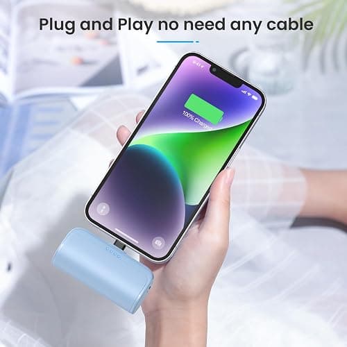 Mini Portable Charger Power Bank for iPhone,5200mAh Portable Phone Charger, Ultra-Compact PD Fast Charging Battery Pack Compatible with iPhone 14/14 Plus/Pro Max/13/12/12 Mini/11/XS/XR/X/8/7/6/6s thumbnail 4