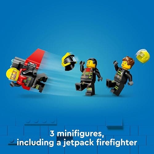 LEGO City Fire Rescue Plane Toy - Building Blocks Playset for Boys & Girls, Ages 6+ - Pretend Play for Role Play for Kids - Gift for Christmas - 60413 thumbnail 6