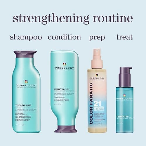 Pureology Strength Cure Dream Healer Hair Serum - Lightweight Leave-In Treatment, Split End Hair Repair, Smoothing & Strengthening Heat Protectant, Vegan thumbnail 8