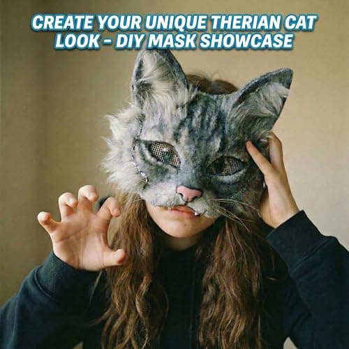 MAELSTROM 30Pcs Cat Mask Base With Strap - Blank to Paint, Therian Halloween Animal Mask for Party Costume thumbnail 6