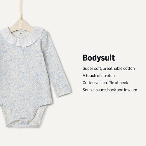 Amazon Essentials x Sofia Grainge Baby Girls' Long-Sleeve Ruffle Collar Bodysuit, Pack of 2 thumbnail 2