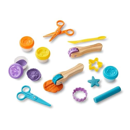 Melissa & Doug Created by Me! Cut, Sculpt, and Roll Modeling Dough Kit with 8 Tools and 4 Colors of Modeling DoughStampers, Arts and Crafts for Kids Ages 3+ thumbnail 4