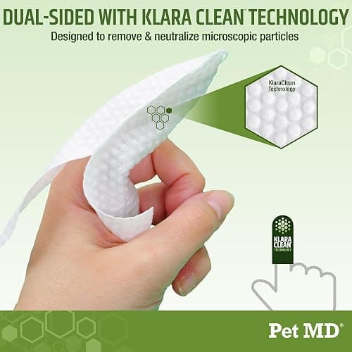 Dog Ear Cleaning Finger Wipes with Aloe Vera & Eucalyptus Oil – Veterinarian Formulated Pet Ear Wipes for Dog Ear Care – Made in USA – 50 Count thumbnail 5