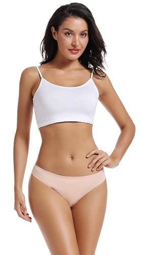voenxe Seamless Women Underwear Thongs,No Show Ladies Thong,No Line Workout Breathable Comfortable Panties,Soft Undies,5-Pack thumbnail 2