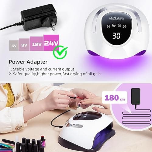 LadyMisty 220W LED UV Light Dryer for Nails Gel Polish with 57 Lamp Beads 4 Timer Setting & LCD Touch Display Screen, Auto Sensor, Professional Nail Light thumbnail 5