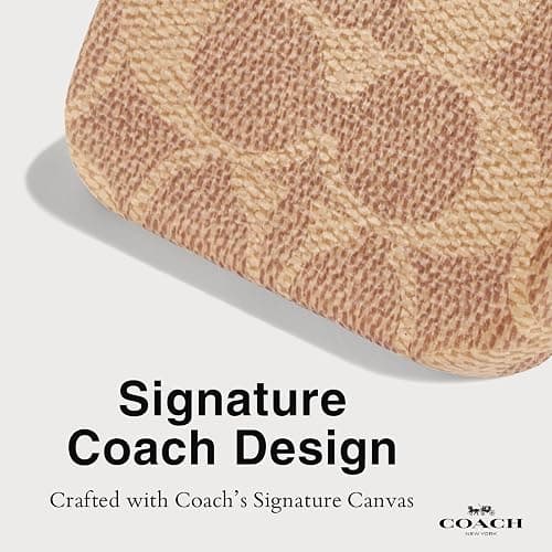 Coach Signature Canvas Slim Wrap iPhone 16 Case - Designer Phone Case - Signature Tan thumbnail 5