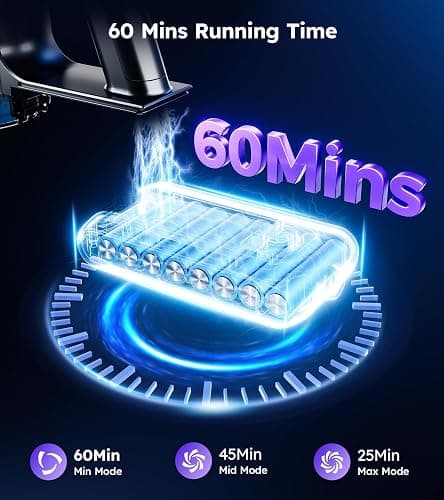 Cordless Vacuum Cleaner,Upgraded 550W 45KPA 60Mins Vacuum Cleaners for Home,Self-Standing Stick Vacuum with LED Display,8 in 1 Lightweight Anti-tangle Wireless Vacuum for Pet Hair Carpet Hard Floors thumbnail 3