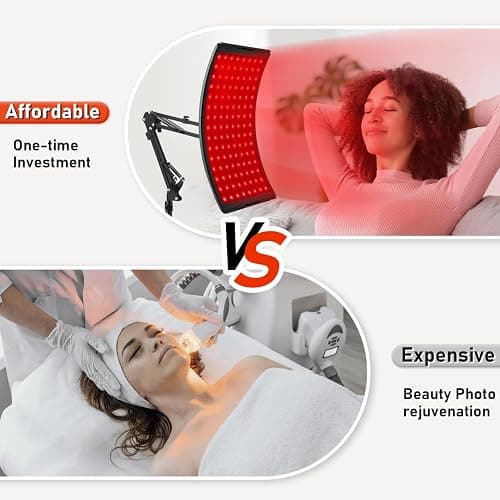 Red Light Therapy for Face and Body, Red Infrared Light Therapy Lamp with Stand Led 660nm Red Light-Therapy& 850nm Infrared Light Device for Body thumbnail 6