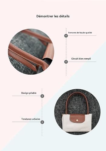 TELDTQVRC Sacs bandoulière pour femme, sacs bandoulière grande capacité et sacs bandoulière légers, parfaits pour le travail, les voyages et l'école. thumbnail 4