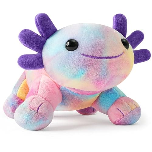 REUCLOTHIM Axolotl Plush Toy,Soft Cute Axolotl Stuffed Animal Plushies,Axolotl Stuffed Animal Toy for Kids, Cute Plushies Axolotl Pillow Doll.Multicolored - Image 1