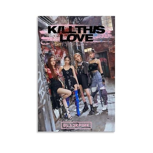 Blackp-ink Poster, Musikband, Kpop-Gruppe, Vintage-Cover-Poster für Zimmer, ästhetische Leinwand, Wandkunst, Schlafzimmerdekoration, 30 x 45 cm - Image 1
