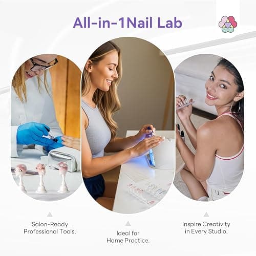 SAVILAND Essentials Nail Holder for Painting Nails: 3PCS Nail Stand Strong Magnetic Nail Stand for Press Ons Nail Stand for Nail Art Aurora Press on Nail Stand 40Pcs Reusable Putty Acrylic Nail Tools thumbnail 7