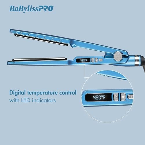 BabylissPRO Nano Titanium Ionic Hair Straightener, Professional Flat Iron For All Hair Types thumbnail 3
