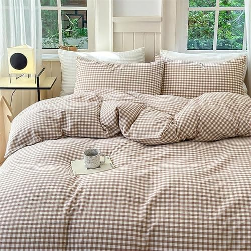 Brown Gingham Duvet Cover thumbnail 3