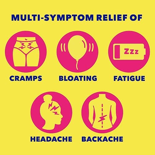 Midol Complete Menstrual Pain Relief Caplets, 40 Count - Provides Cramp, Headache, and Bloating Relief thumbnail 5
