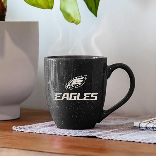 Rico Industries NFL Football 16 oz Team Color Laser Engraved Speckled Ceramic Coffee Mug thumbnail 2