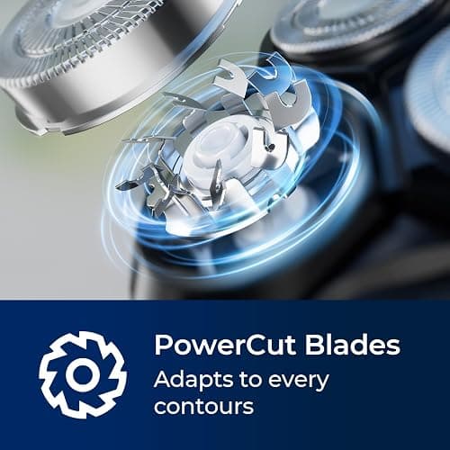 rategist Cordless Electric Razor for Men: 3-in-1 Shaver for Beard/Nose/Sideburns - IPX7 Waterproof Travel Kit - Turbo Speed & Precision Blades thumbnail 2