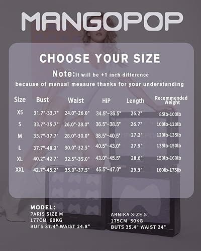 MANGOPOP Double Lined Long Sleeve Bodysuits for Women Scoop Neck Thong Short Bodysuit Tops Seamless thumbnail 6
