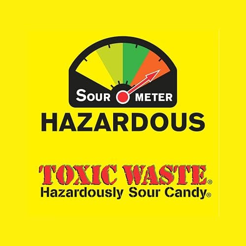 TOXIC WASTE - Hazardously Sour Candy - Apple, Watermelon, Lemon, Blue Raspberry, & Black Cherry Flavors - 1 lb. Bag thumbnail 4