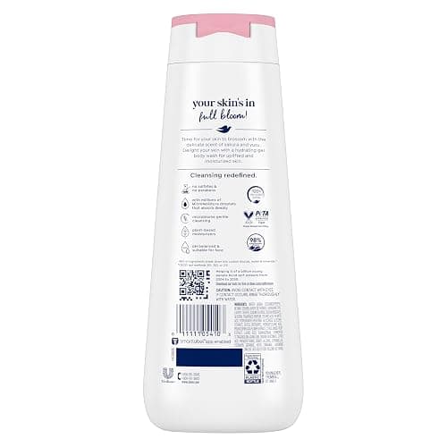 Dove Body Wash 4 Count for 24hr Lotion-Soft Skin Uplift Sakura Blossom and Yuzu Moisturizing Skin Cleanser with No Sulfates No Parabens thumbnail 4