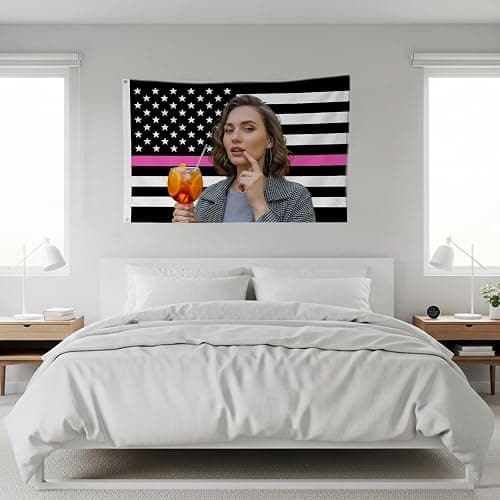Nxwdwqa Custom Black and White America Flag 3X5 Ft Personalized Flags Design Your Image Funny Tapestry Poster For Decorate Clubs Concerts Bars University Dormitories Living Rooms Bedrooms thumbnail 7