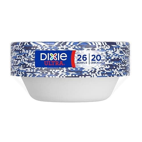 Dixie Ultra, Large Paper Bowls, 20 Oz, 150 Count (6 packs of 25 bowls), Microwave Safe, Compostable, Disposable Bowls Great For Breakfast, Lunch, And Dinner Meals thumbnail 6