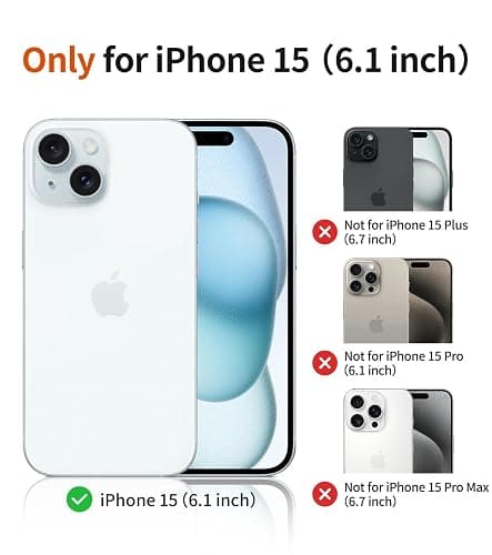for iPhone 15 Phone Case for Women Compatible with Magsafe, Hard Liquid Silicone Cute Pink Spring Floral Design Shock Proof Heavy-Duty Protection for Women Girls thumbnail 2