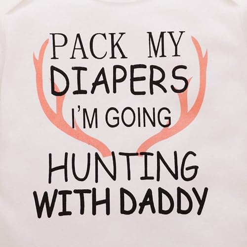 BIRTHDAY SHARK Newborn Girls Outfit Baby Girl Coming Home Outfit Hunting Clothes for Girls thumbnail 6