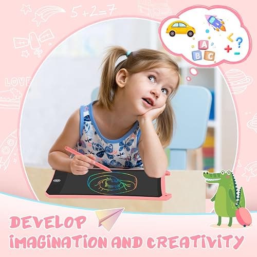EooCoo Toddler Toys, LCD Writing Tablet for Kids 2 Pack, Kids Stocking Stuffers Toddler Travel Essentials Drawing Pad, No Mess Coloring Books, Road Trip Activities, Age 3-5 Boy Girl Gifts - 8.5 Inch thumbnail 4