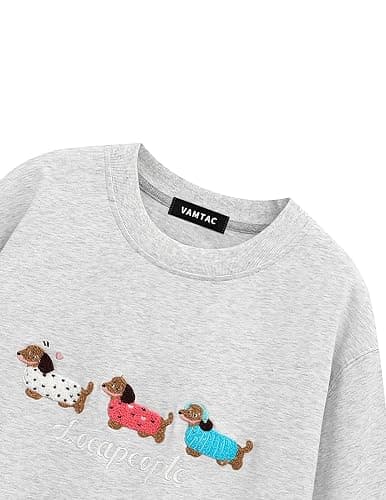 Vamtac T Shirts for Men Oversized Dachshund Shirt Cotton T-Shirts Weiner Dog Tee Short Sleeve Summer Tops Y2k 2025 thumbnail 3