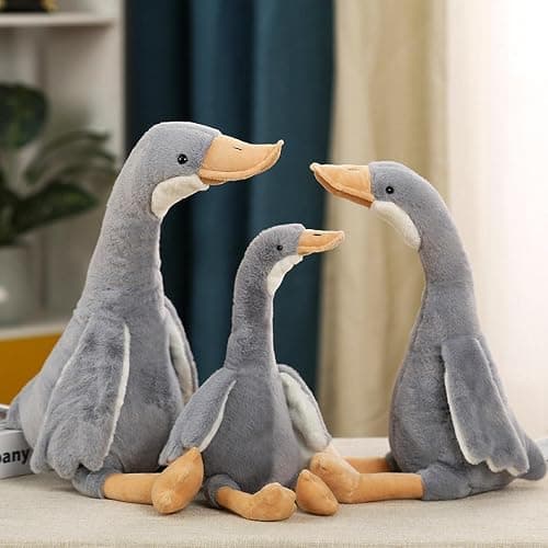 Swan Stuffed Animal Simulation Big White Goose Plush Toy Duck Doll Simulation Animal Doll White thumbnail 4