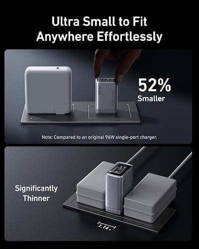 Anker Prime Charger, 100W 3-Port GaN USB C Charger Block, Foldable and Compact for MacBook, iPad, iPhone 17 Series, Galaxy S24/S23, and More thumbnail 4