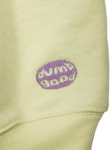 Bioworld Little Twin Stars Kissing The Moon Crew Neck Long Sleeve Yellow Adult Sweatshirt thumbnail 3