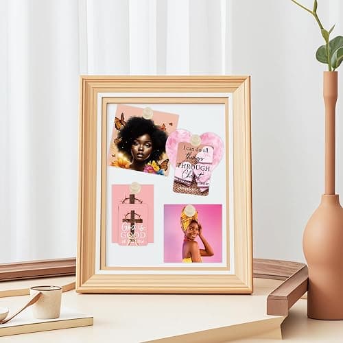 Prayer Board Kit for Black Women, 162 Pcs Pink Black Girl Vision Board Supplies Set with Bible Verse Cards Stickers Envelopes Pins, Christian Décor for Home School Office Church (No Board) thumbnail 5