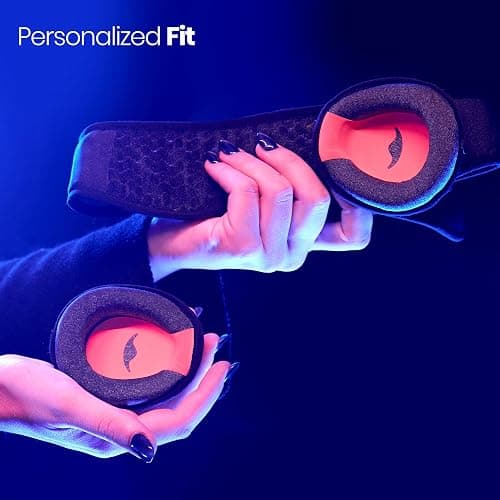 Manta Pro Sleep Mask - 100% Light Blocking Sleep Mask for Side Sleepers, Breathable and Comfortable, Spacious & Zero Pressure for Long Lashes, Perfect for Sleep/Travel/Nap/Shift Work thumbnail 6
